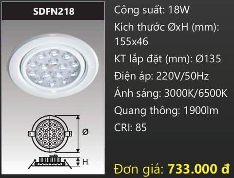 ĐÈN LED ÂM TRẦN CHIẾU ĐIỂM DUHAL