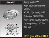  đèn led âm trần xoay chiếu điểm duhal sdfa203 - 3w 