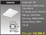  ĐÈN LED ÂM TRẦN DUHAL 6W VUÔNG KDGV506 / KDGV 506 / DGV506 