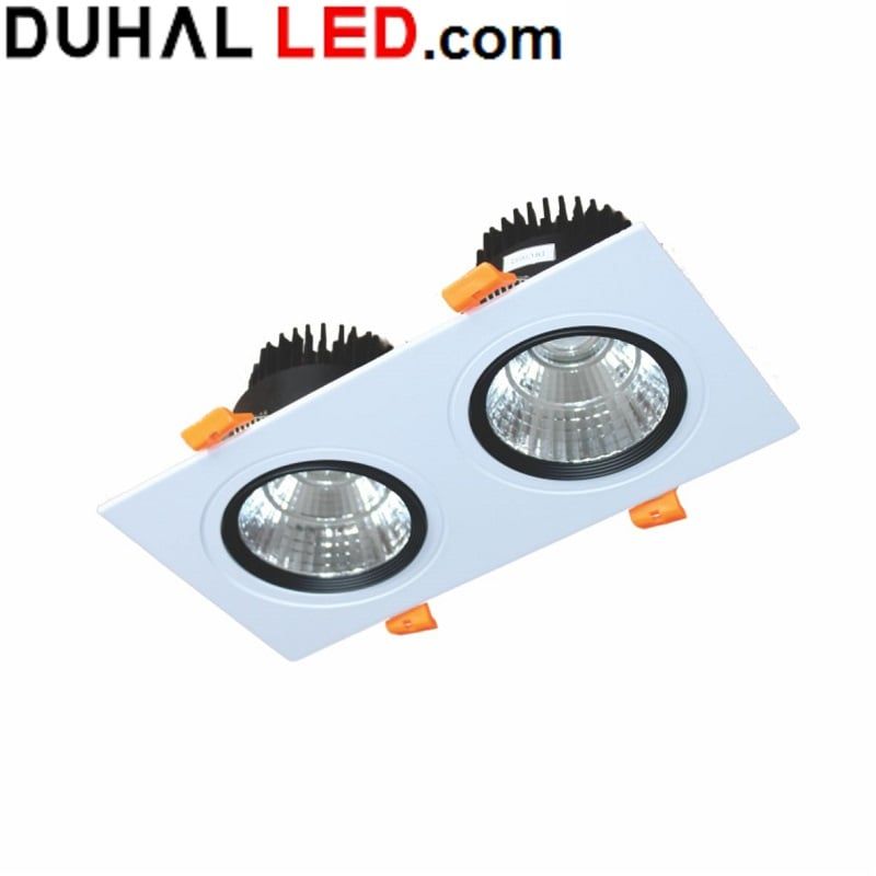 ĐÈN LED DOWNLIGHT VUÔNG CHIẾU ĐIỂM ÂM TRẦN 2X5W DUHAL DFC2051