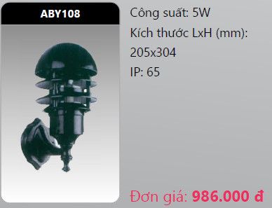  đèn led gắn tường - gắn vách trang trí duhal aby108 5w 