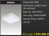  ĐÈN LED ỐP TRẦN TRÀN VIỀN DUHAL 36W DFB0361 