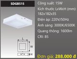  ĐÈN LED ỐP TRẦN DUHAL 15W SDGB515 / SDGB 515 