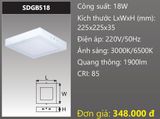  ĐÈN LED ỐP TRẦN DUHAL 18W SDGB518 / SDGB 518 