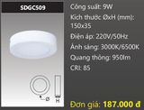  ĐÈN LED ỐP TRẦN DUHAL 9W SDGC509 