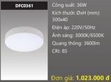  ĐÈN LED ỐP TRẦN TRÀN VIỀN DUHAL 36W DFC0361 