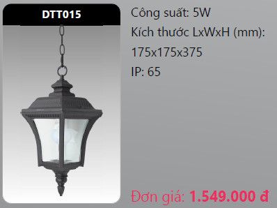  đèn led treo thả trang trí duhal dtt015 