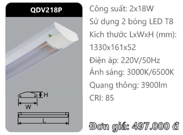  MÁNG ĐÈN ỐP TRẦN CHỤP MICA DUHAL QDV 240/P 