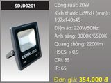  đèn pha led duhal  20w kdjd0201 