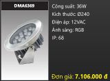  đèn rọi nước, đèn âm dưới nước duhal 36w DMA6369 