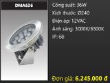  đèn rọi nước, đèn âm dưới nước duhal 36w DMA636 