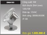  đèn rọi nước, đèn âm dưới nước duhal 5w DMA105 