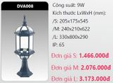  đèn trụ cổng duhal dva008 9w 