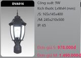  đèn trụ cổng duhal dva016 9w 