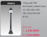  đèn trụ công viên duhal doa014 9w 