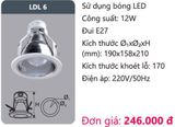  ĐÈN LON DOWNLIGHT ÂM TRẦN O190 DUHAL LDL 6 