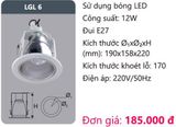  ĐÈN LON DOWNLIGHT ÂM TRẦN DUHAL LGL 6 