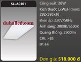  MÁNG ĐÈN LED ÂM TRẦN DUHAL 28W SLLA0301 / SLLA 0301 