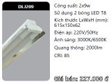  máng đèn công nghiệp duhal đôi 0,6, 6 tấc 2 bóng 9w DLJ209 