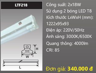  máng đèn đôi duhal 1m2 2x18w LTF218 