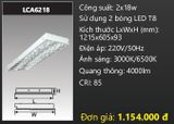  máng đèn phản quang âm trần duhal 2 bóng 1m2 2x18w LCA6218 
