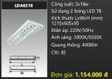  máng đèn phản quang âm trần duhal 2 bóng 1m2 2x18w LDA6218 