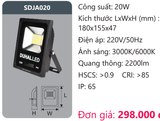  ĐÈN PHA LED DUHAL 20W SDJA020 / SDJA020 