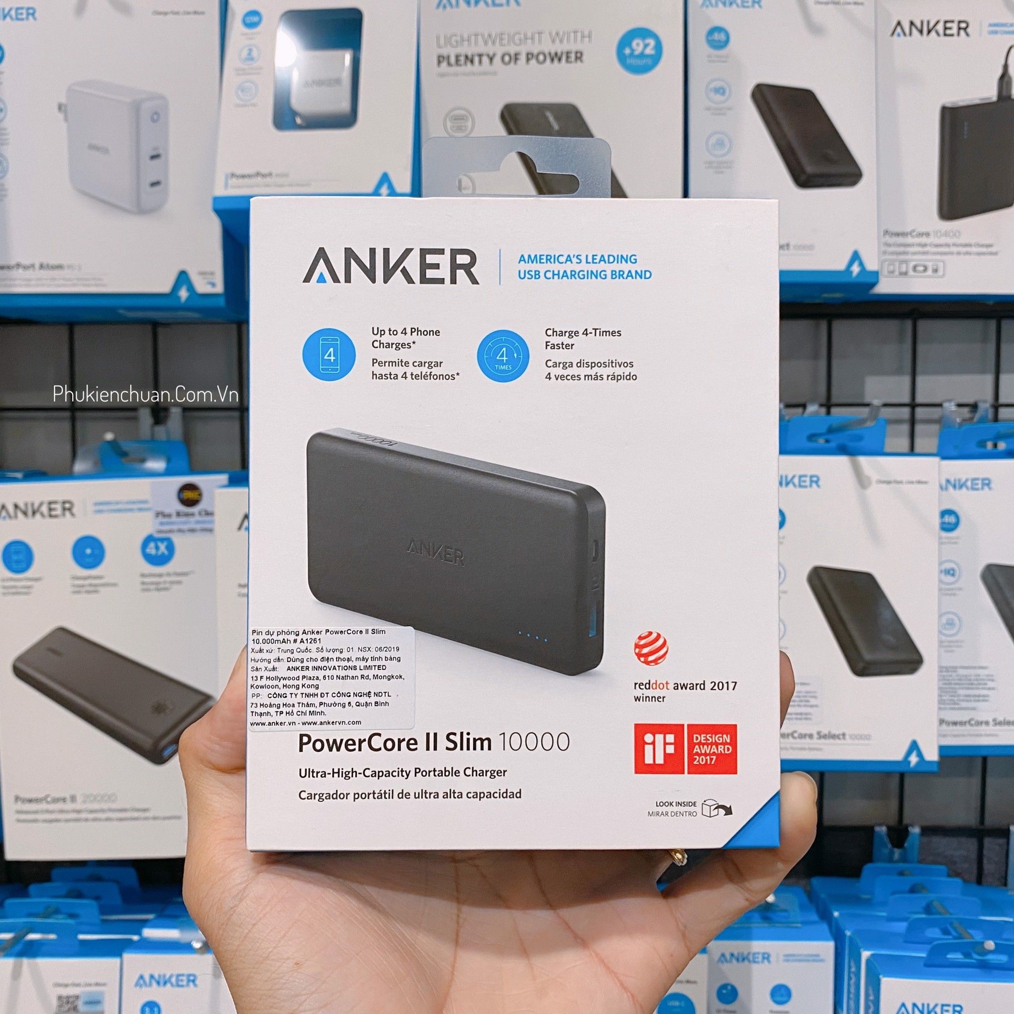 Pin Dự Phòng Anker PowerCore II Slim 10000mAh