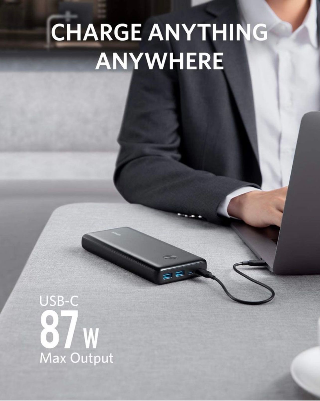 PIN DỰ PHÒNG ANKER POWERCORE III ELITE 25.600MAH POWER DELIVERY 87W - A1291
