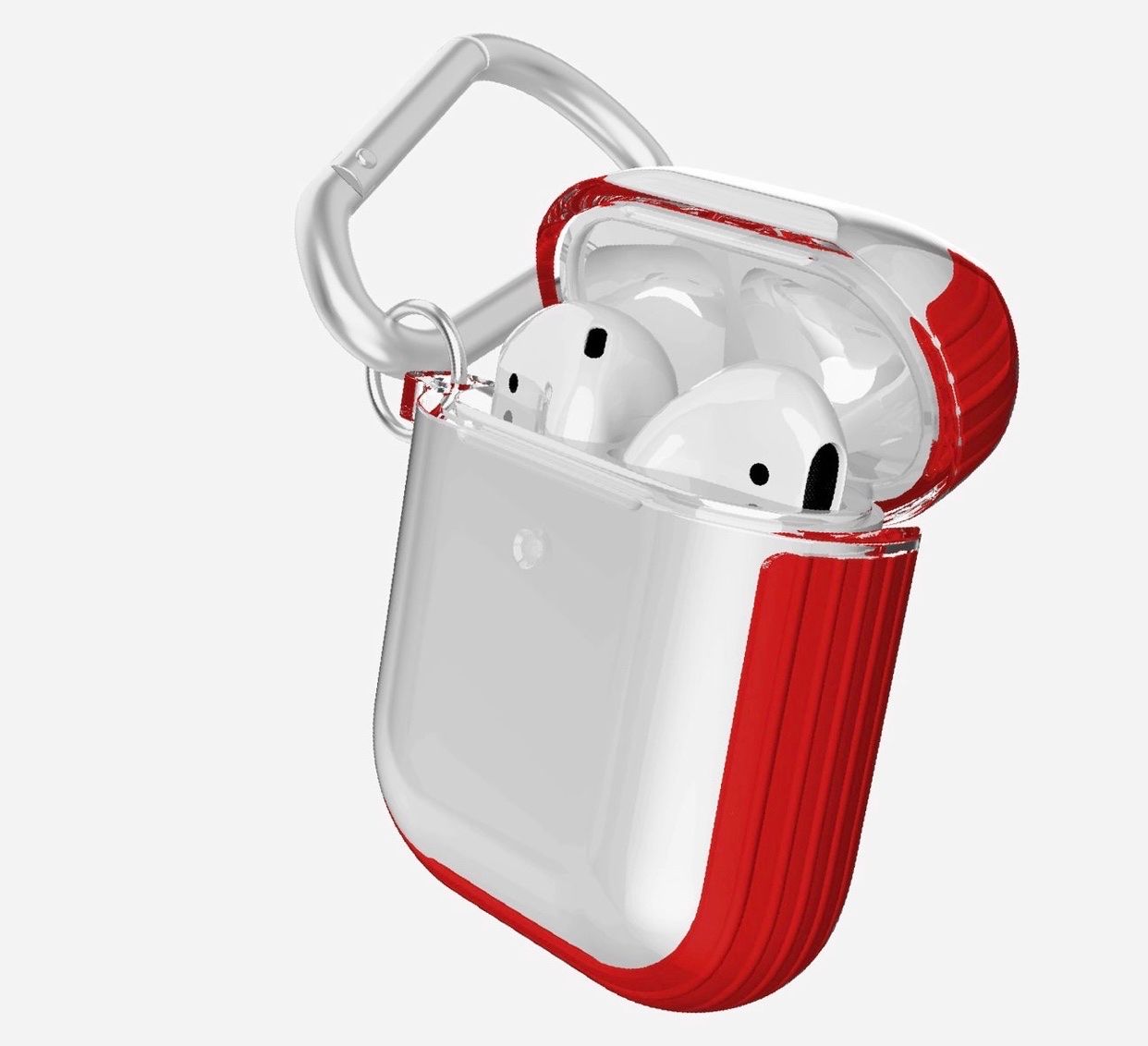 Ốp Airpods 1/2 Clear Chính Hãng Xdoria Defense - Đỏ