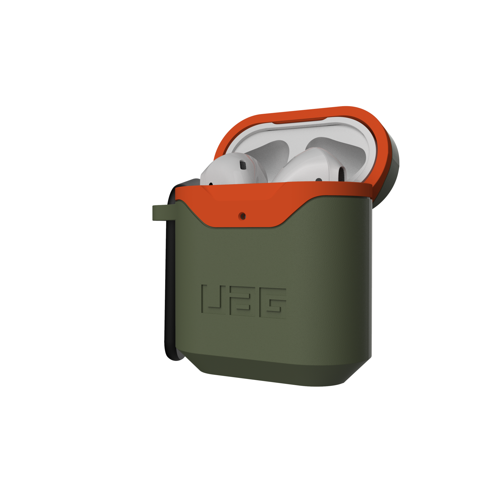 ỐP NHỰA CỨNG UAG HARD CASE V2 CHO AIRPODS GEN 1/2 - Olive/Orange