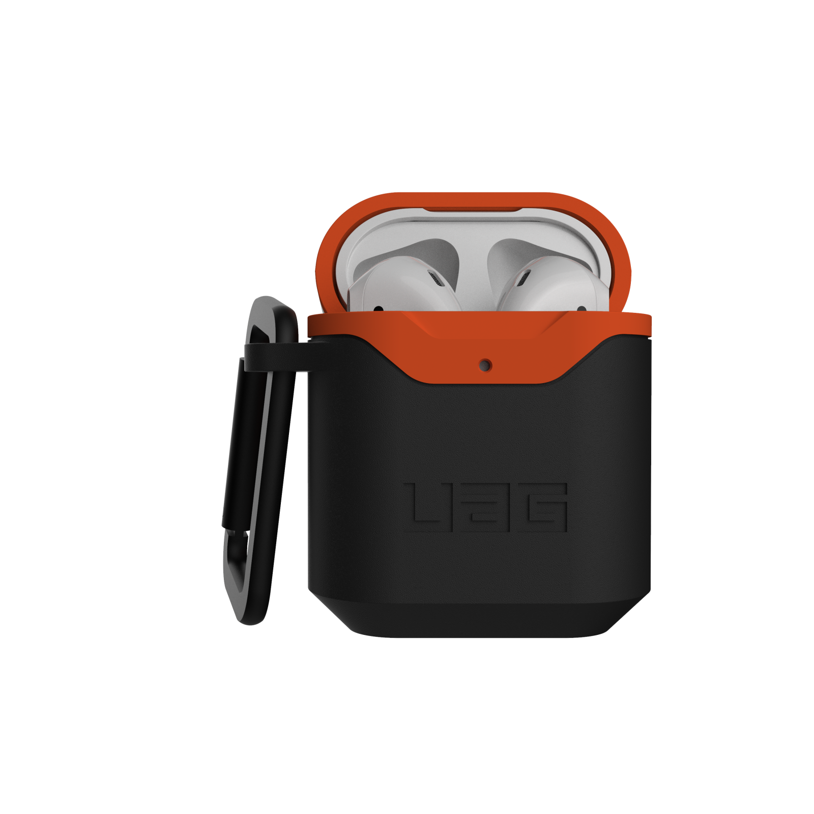 ỐP NHỰA CỨNG UAG HARD CASE V2 CHO AIRPODS GEN 1/2 - Black/Orange