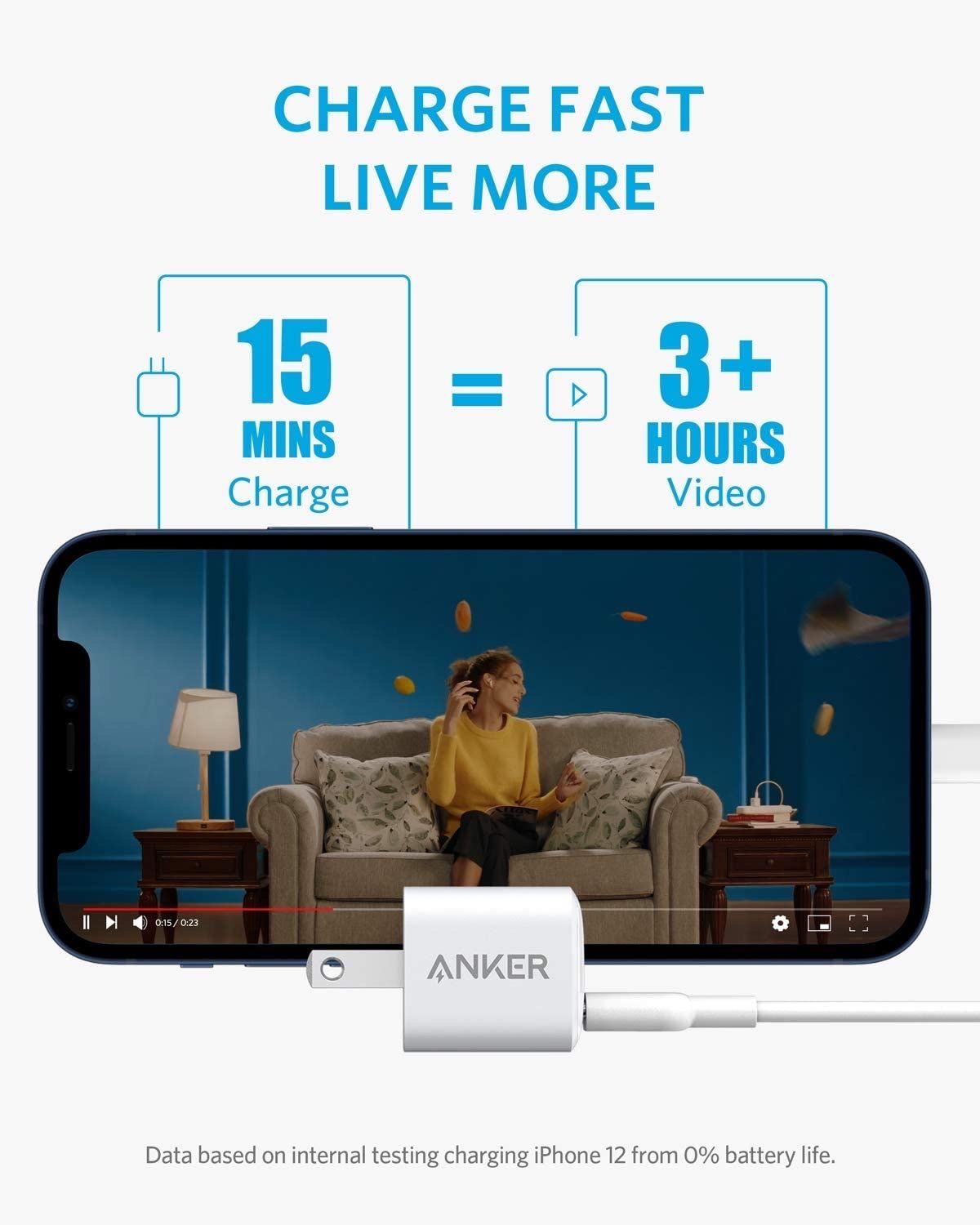 SẠC ANKER POWERPORT III NANO 20W PIQ 3.0 - A2633