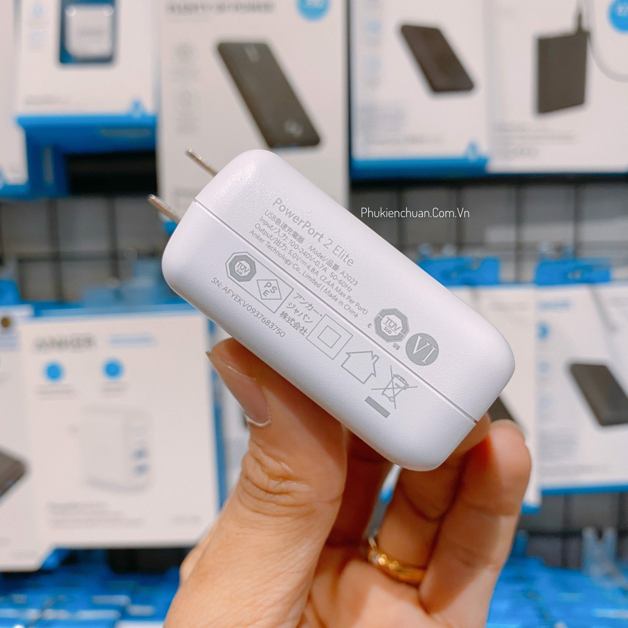 Sạc Anker PowerPort Elite 2, 24w - Trăng