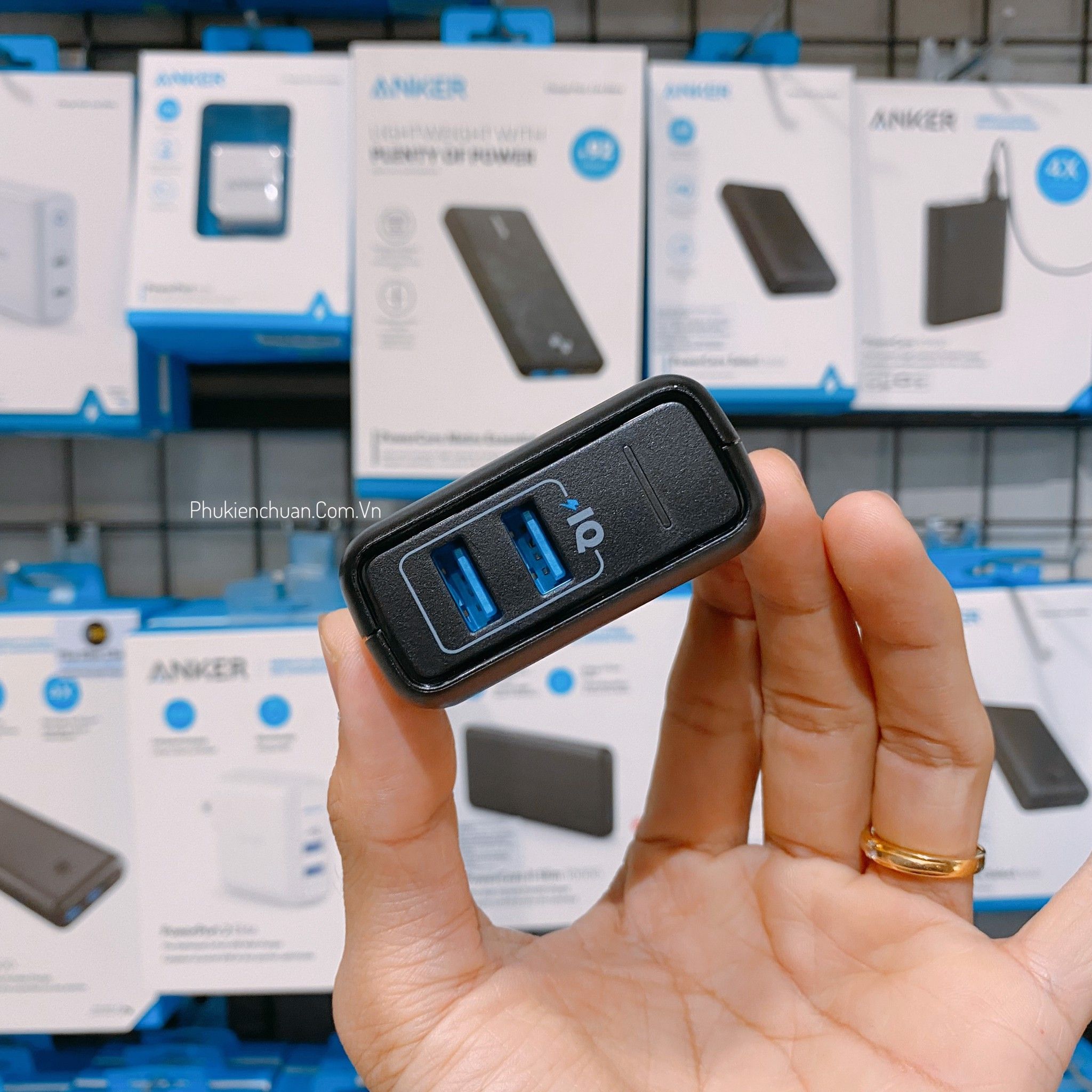 Sạc Anker PowerPort Elite 2, 24w - Đen