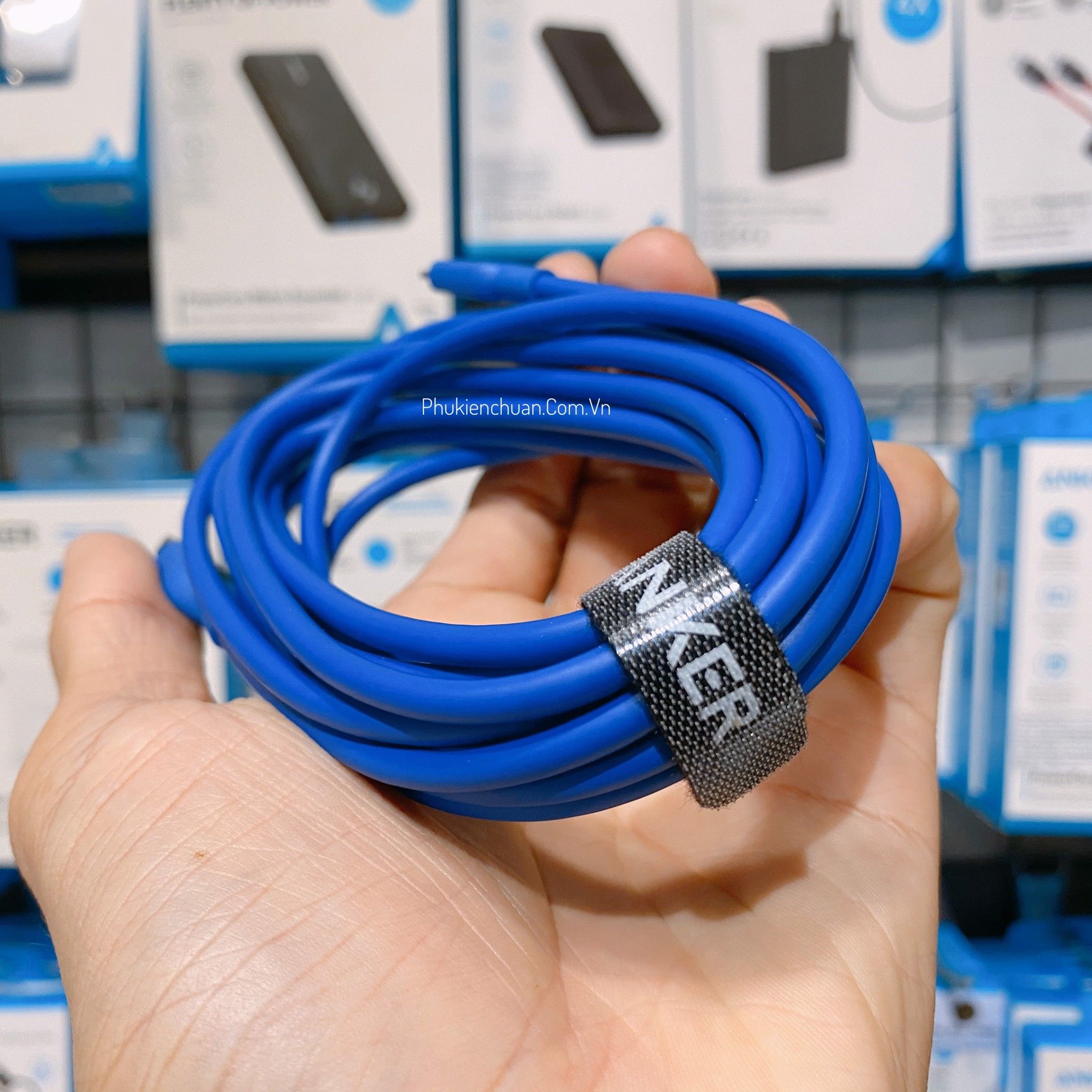 Cáp Lightning Anker Powerline II - Dài 3m - Xanh