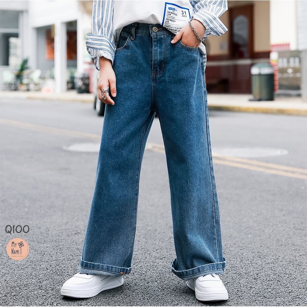 Quần Jean suông ống rộng Q100