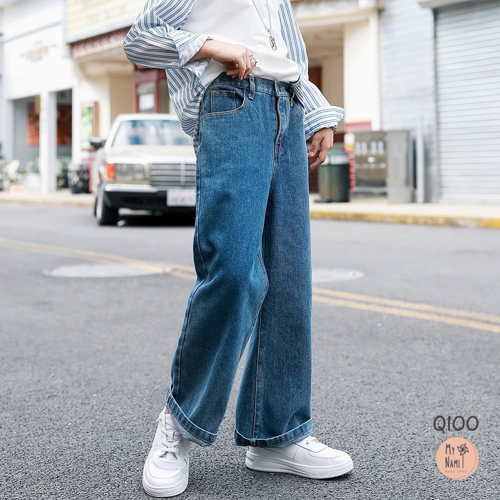 Quần Jean suông ống rộng Q100
