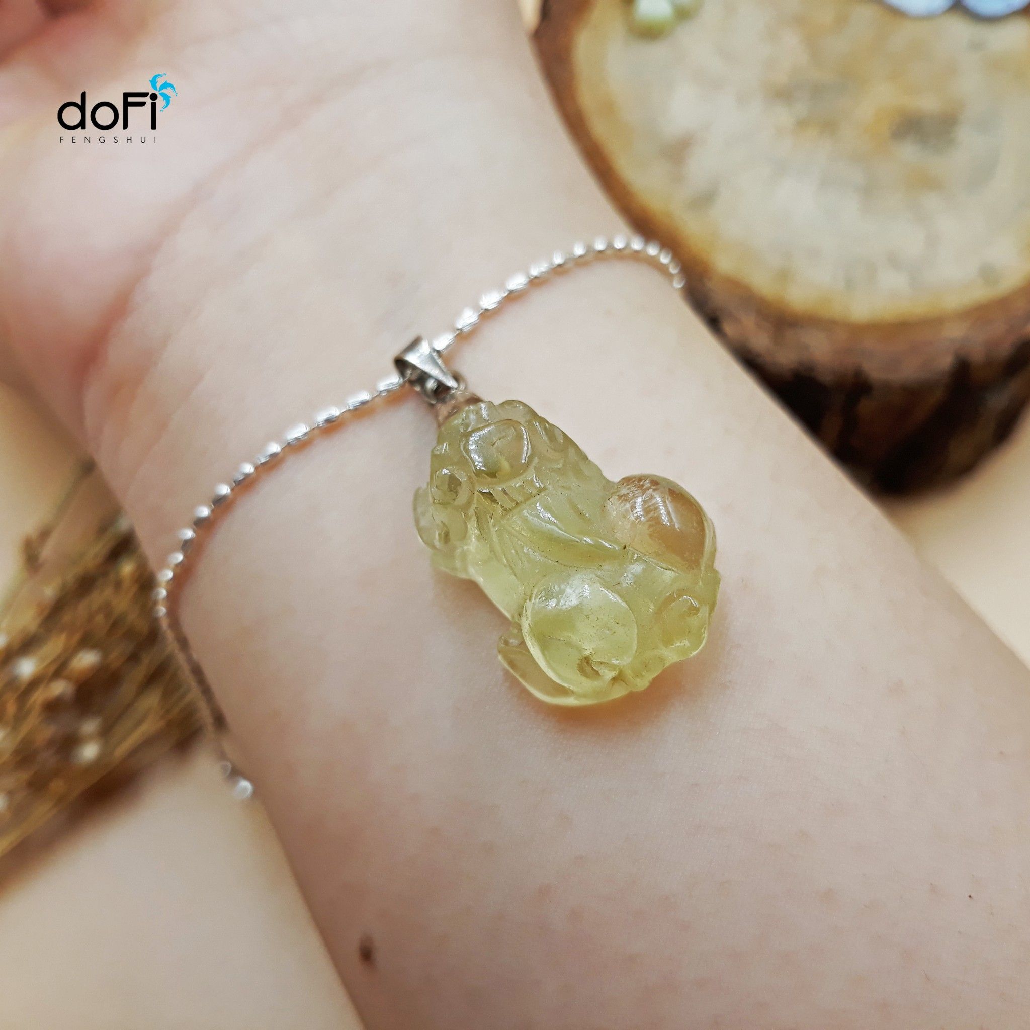  Mặt Dây Chuyền Tỳ Hưu Đá Thạch Anh Vàng (CITRINE) 