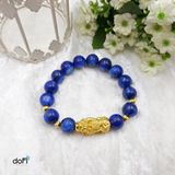  Vòng đá Kyanite phối Tỳ Hưu Vàng 24k 