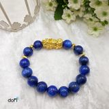  Vòng đá Kyanite phối Tỳ Hưu Vàng 24k 