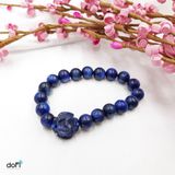  Vòng Tay Hoa Mẫu Đơn Sodalite Phối Đá Kyanite 