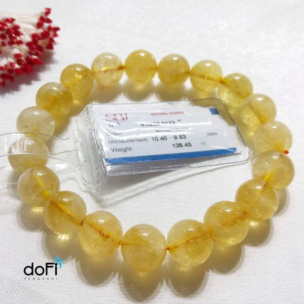  VÒNG THẠCH ANH VÀNG (CITRINE) KIỂM ĐỊNH SBJ 