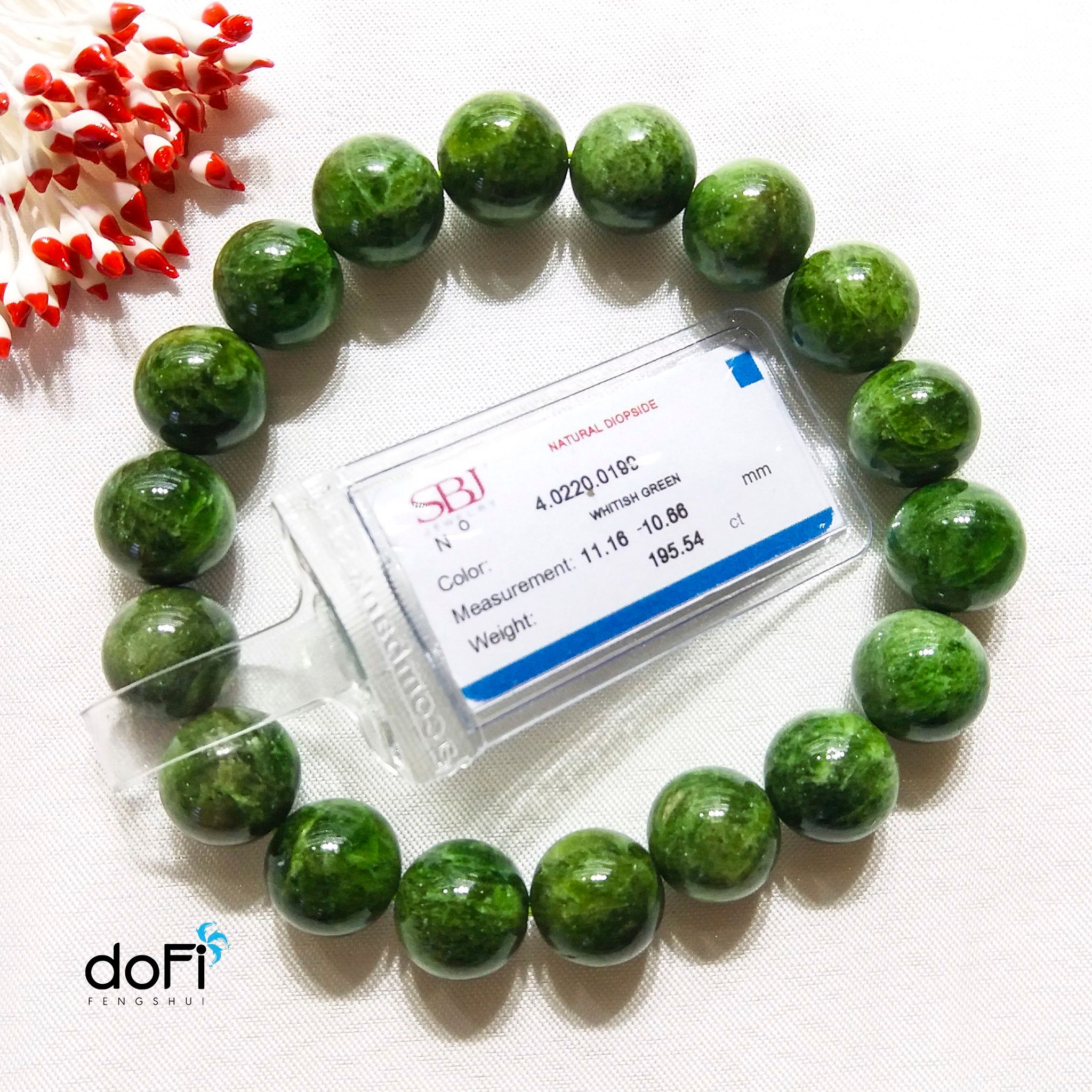  VÒNG ĐÁ DIOPSIDE KIỂM ĐỊNH SBJ 