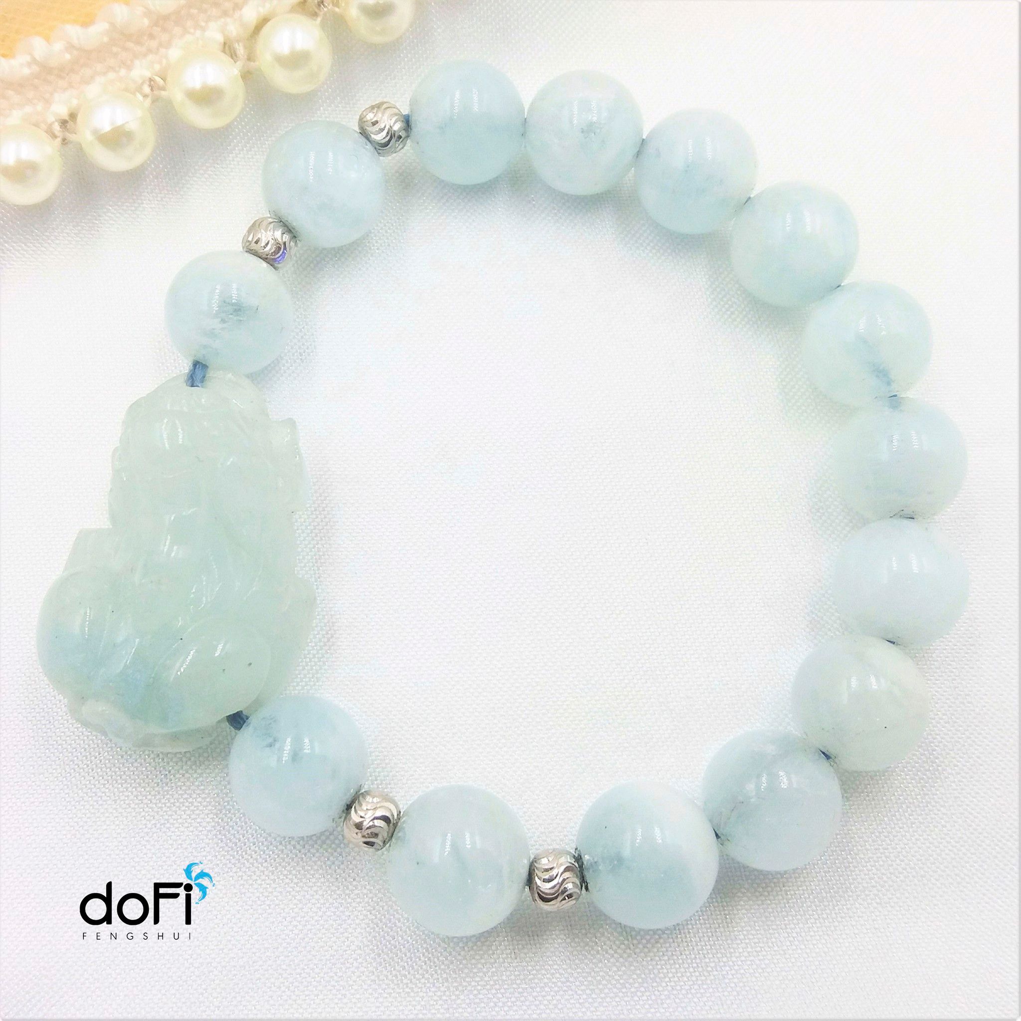  VÒNG TỲ HƯU ĐÁ AQUAMARINE 