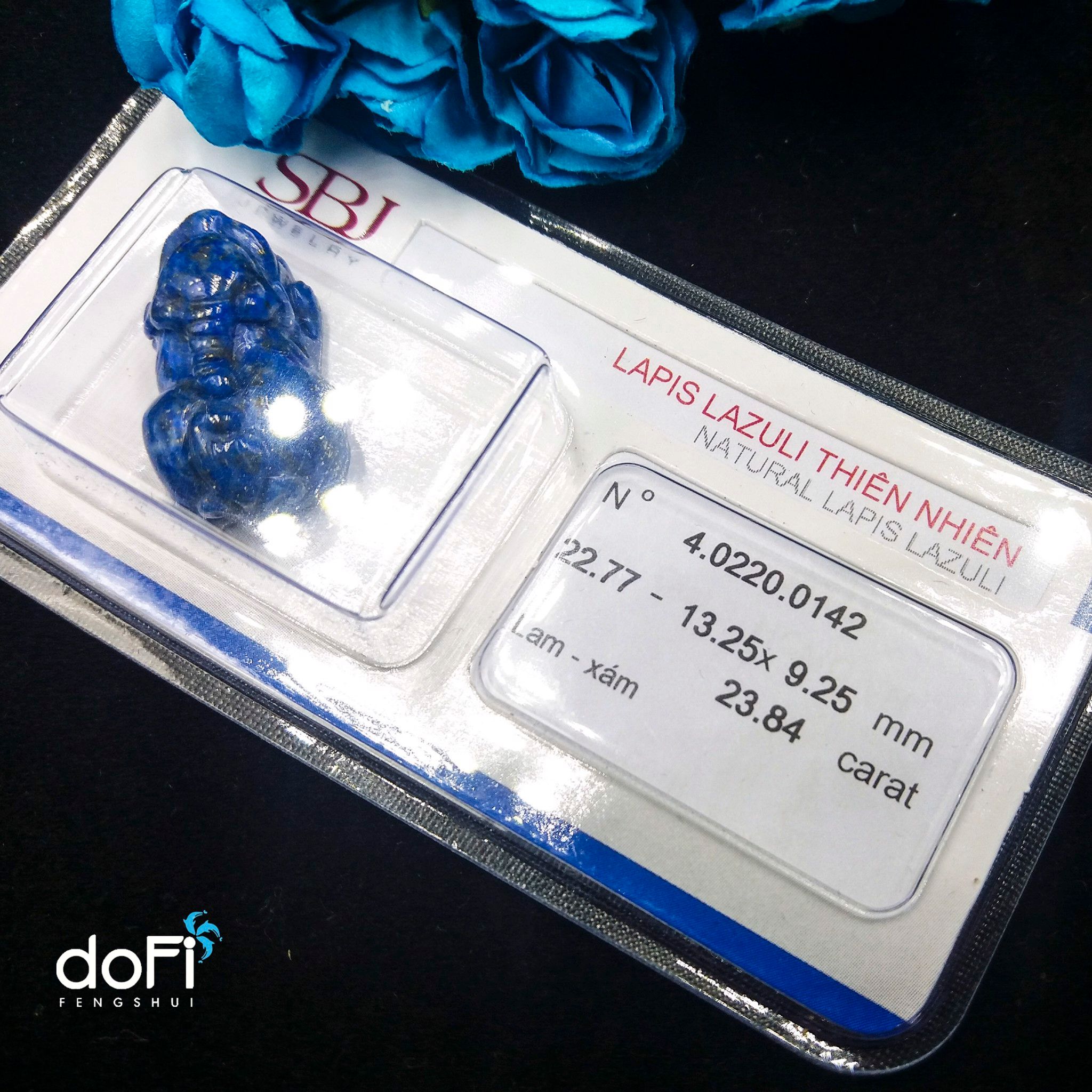  MẶT TỲ HƯU LAPIS LAZULI KIỂM ĐỊNH SBJ 