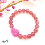  VÒNG THẠCH ANH DÂU PHỐI HỒ LY ĐÁ RUBY 