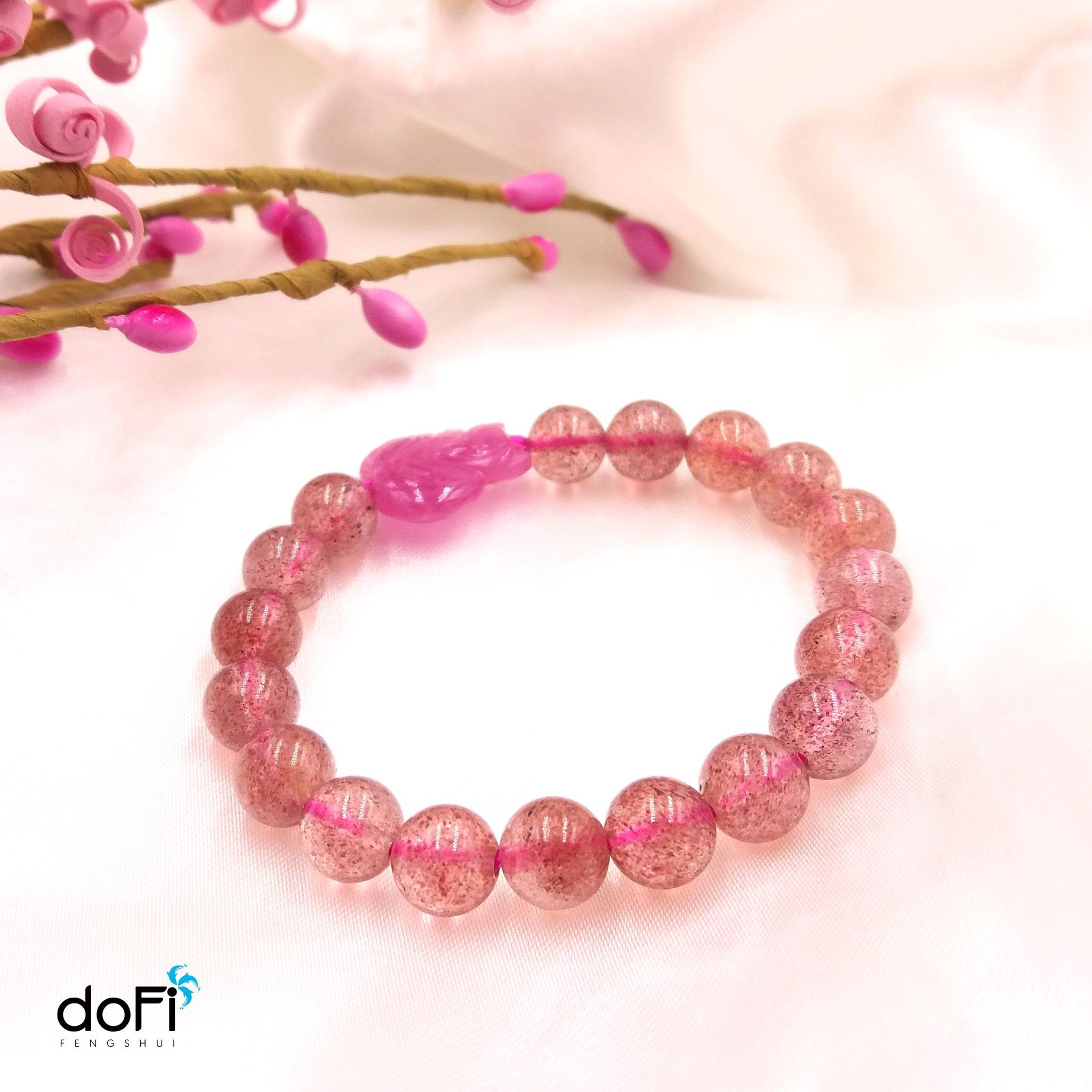  VÒNG THẠCH ANH DÂU PHỐI HỒ LY ĐÁ RUBY 