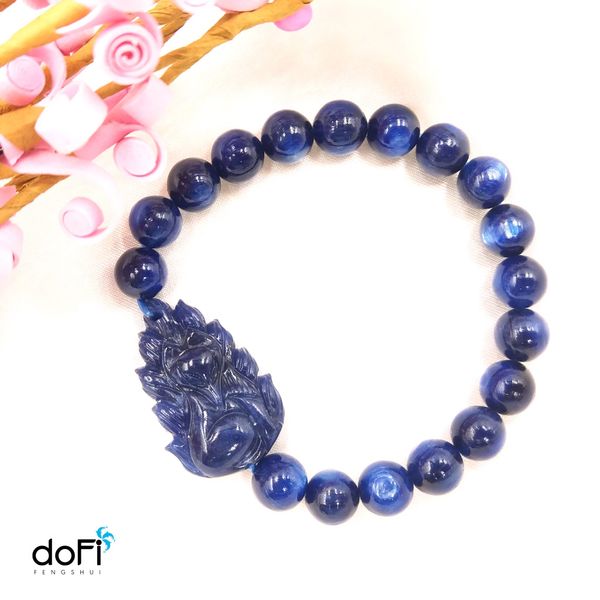  VÒNG CỬU VỸ HỒ LY SODALITE PHỐI KYANITE 