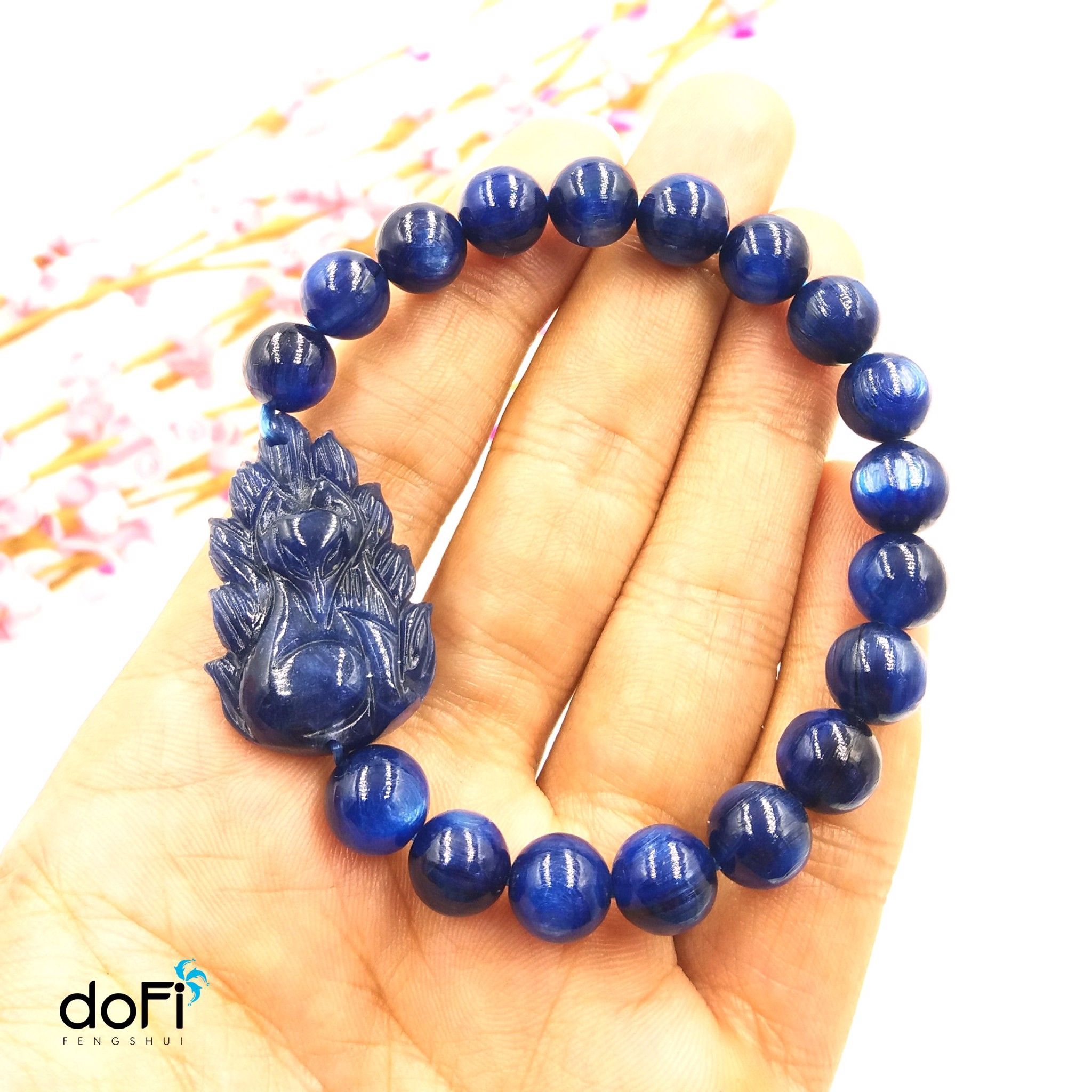  VÒNG CỬU VỸ HỒ LY SODALITE PHỐI KYANITE 